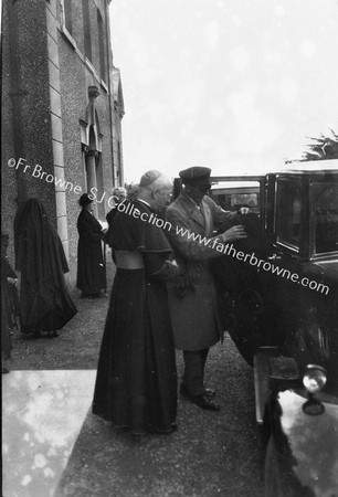 APOSTOLIC NUNCIS AT NENAGH ENTERING CAR